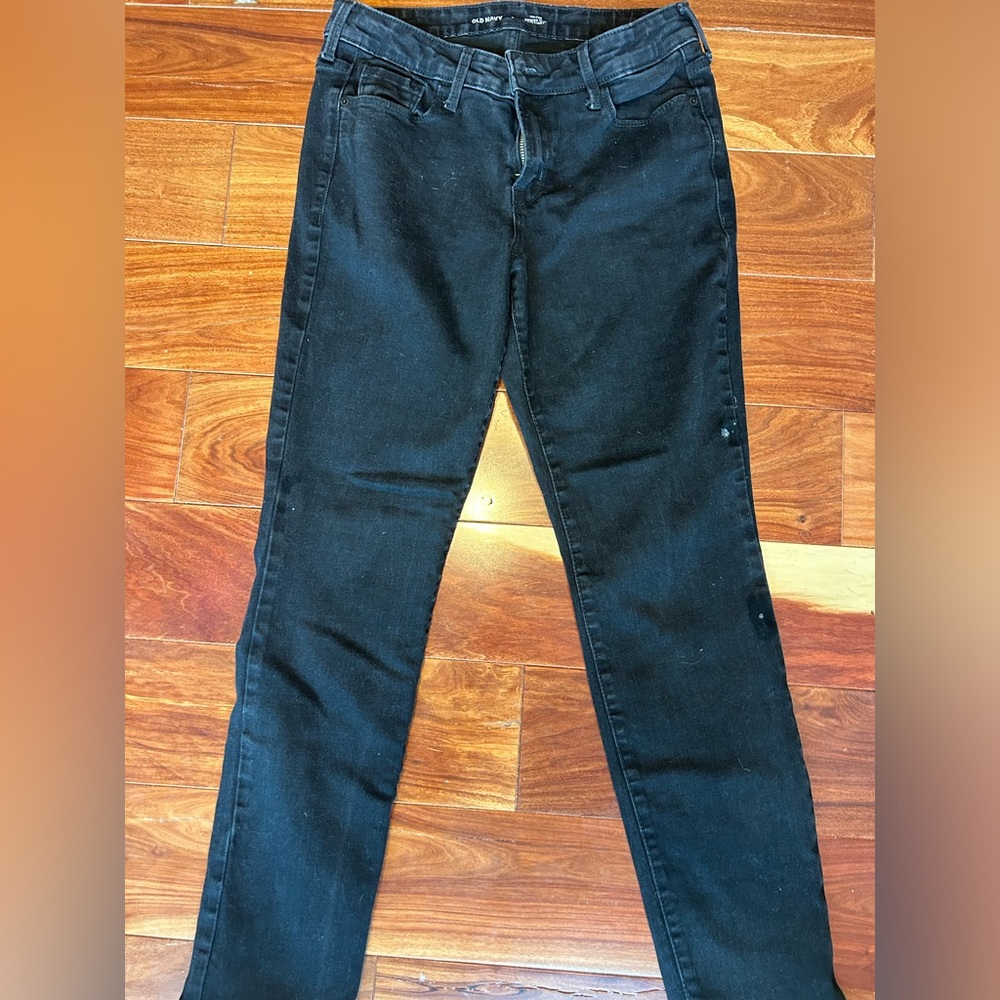 Old Navy Mid rise power slim straight Jeans